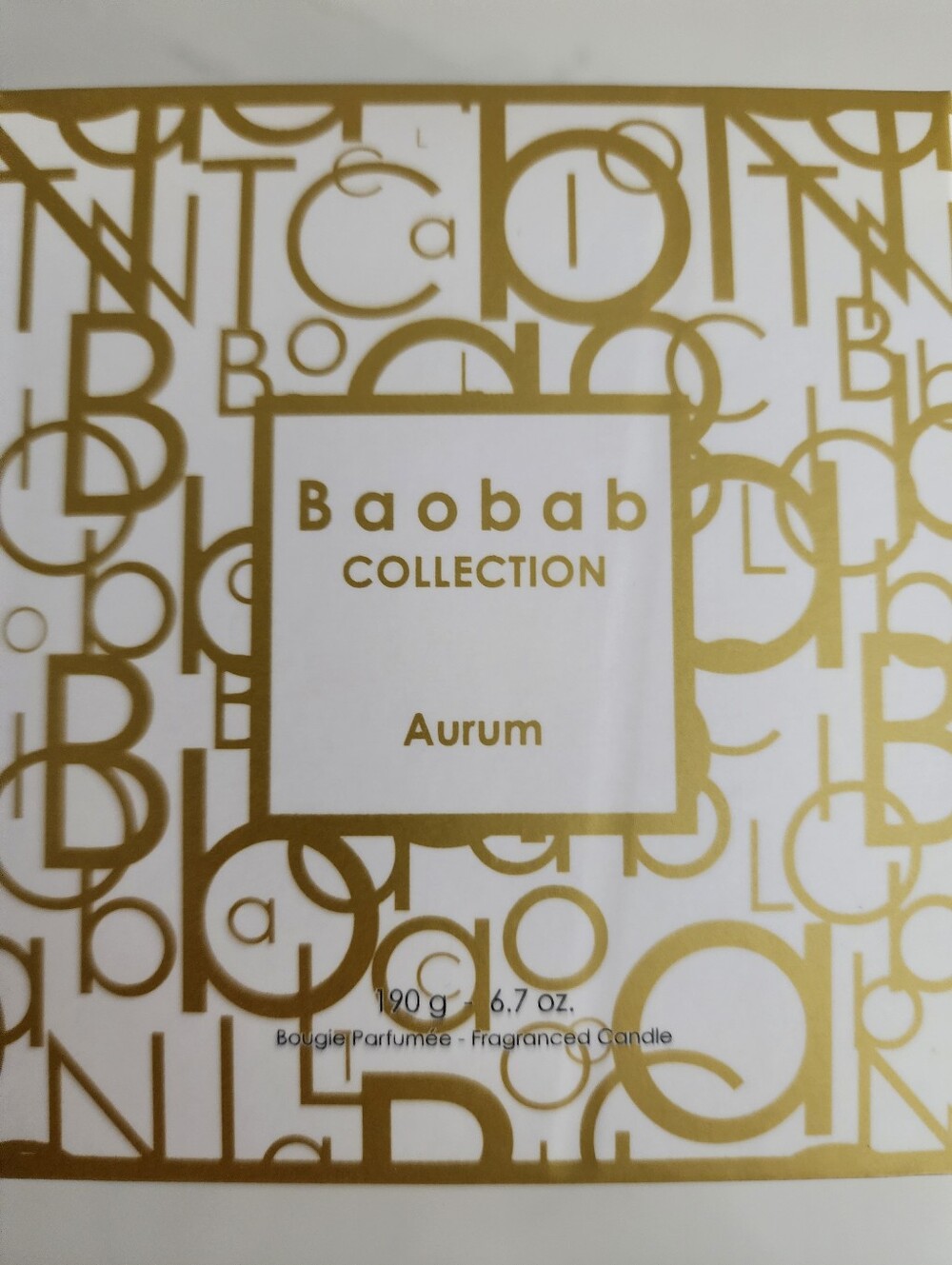 Baobab Collection Aurum Candle –Brand New with Box White & Gold Box 2 Available